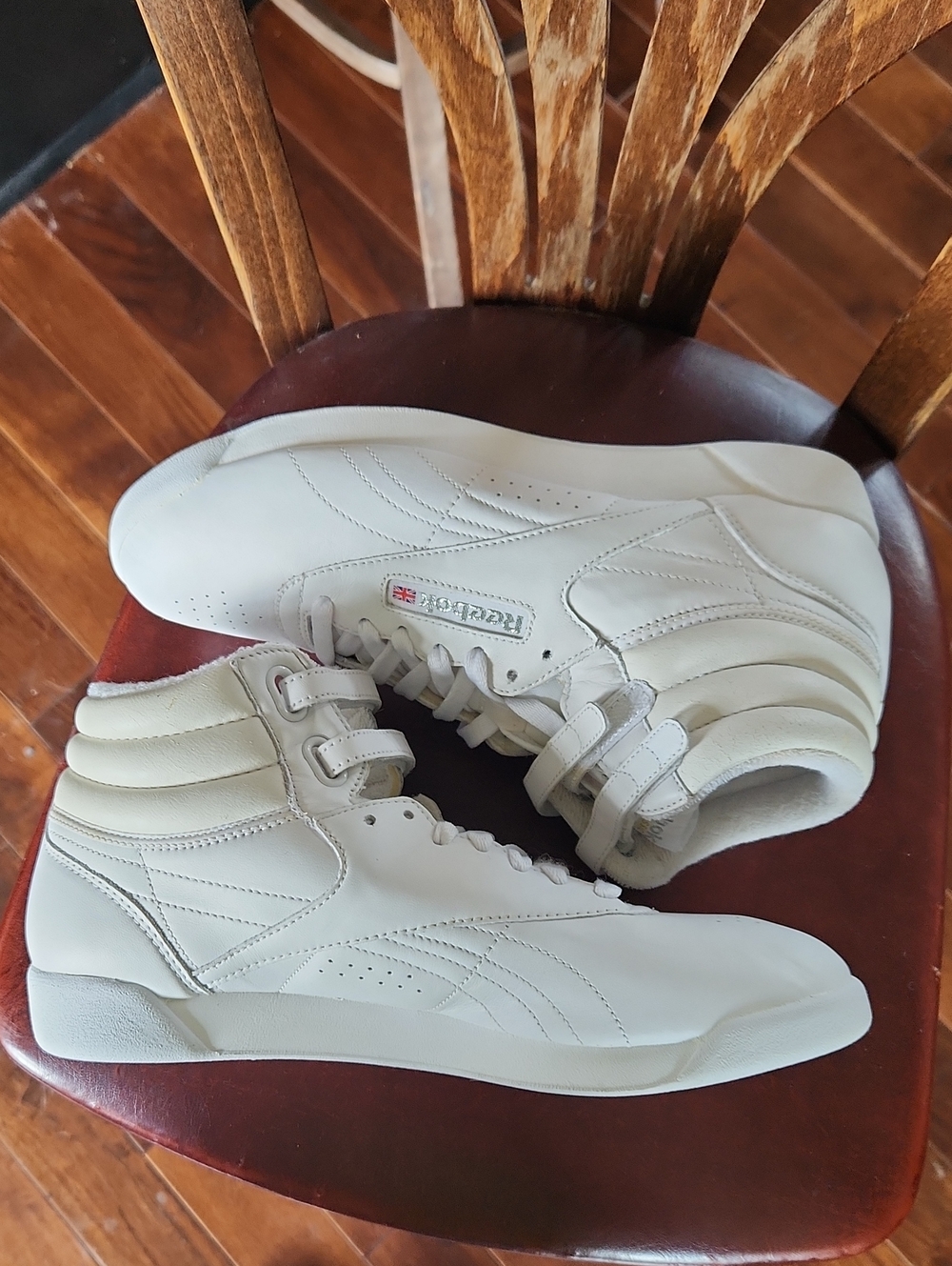 Reebok dz 9.5 freestyle hi-top white 80's retro - Picture 4 of 15